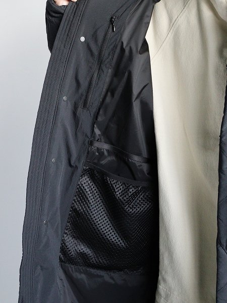 LANTERNHEATING QUILT COAT / BLACK