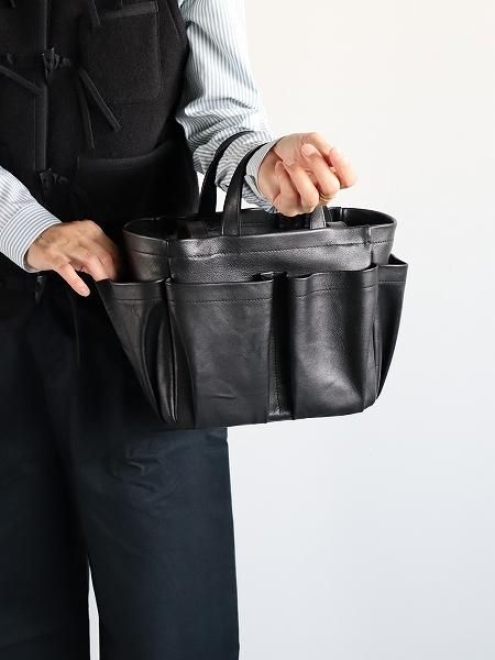 【新品タグ付】Aeta ダブルハンドル トート（定価34,000円） Aeta ダブル ハンドル トート : S , Black – Navyblue