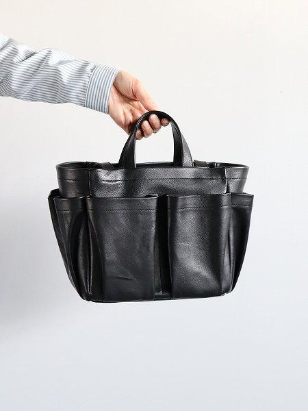 Aeta DOUBLE HANDLE TOTE S / BLACK (LE45) (SMOOTH LEATHER COLLECTION)