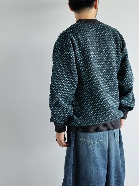 LL BeanWayne Sweater Birds-Eye / Charcoal  Plum  Teal