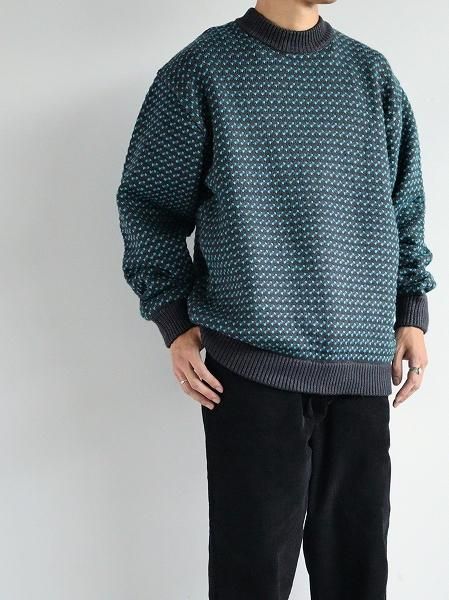 LL BeanWayne Sweater Birds-Eye / Charcoal  Plum  Teal