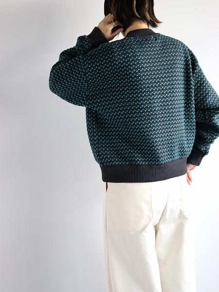 LL BeanWayne Sweater Birds-Eye / Charcoal  Plum  Teal