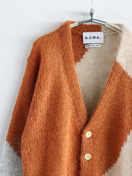 NOMA t.d. Hand Knitted Mohair Cardigan title=