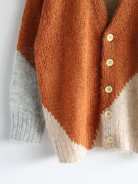NOMA t.d. Hand Knitted Mohair Cardigan title=