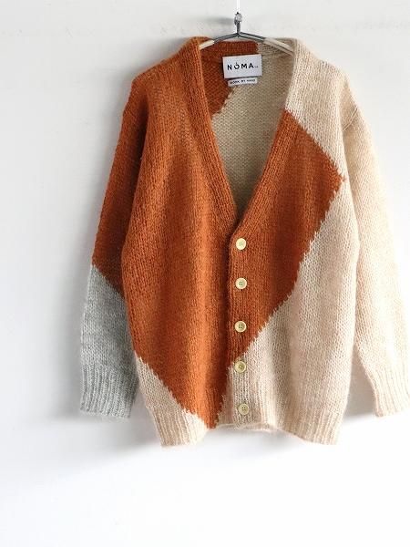 NOMA t.d. Hand Knitted Mohair Cardigan title=