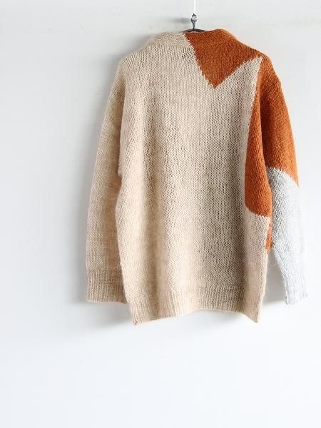 NOMA t.d. Hand Knitted Mohair Cardigan title=