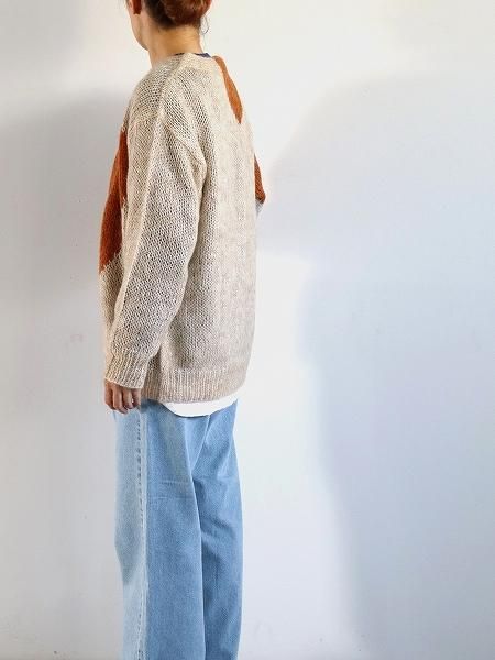 NOMA t.d. Hand Knitted Mohair Cardigan title=