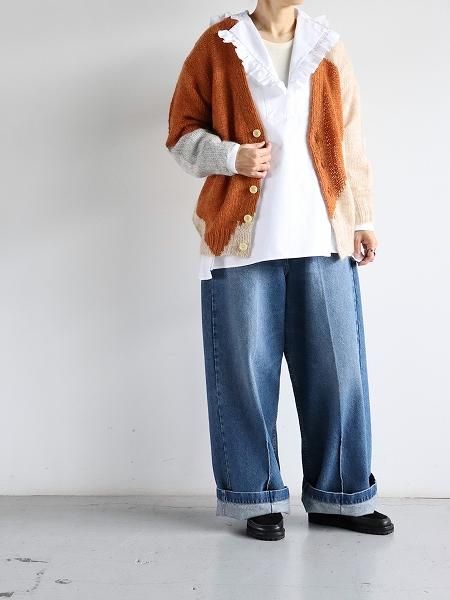 NOMA t.d. Hand Knitted Mohair Cardigan title=