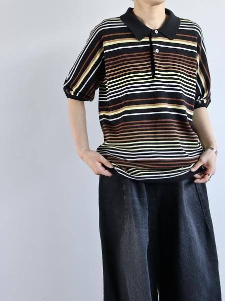 NOMARHYTHM TEXTILE / Gradation Stripe Polo(N39-KN01)