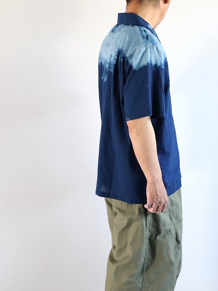 NOMA t.d.Hand Dyed Indigo Shirt - Indigo