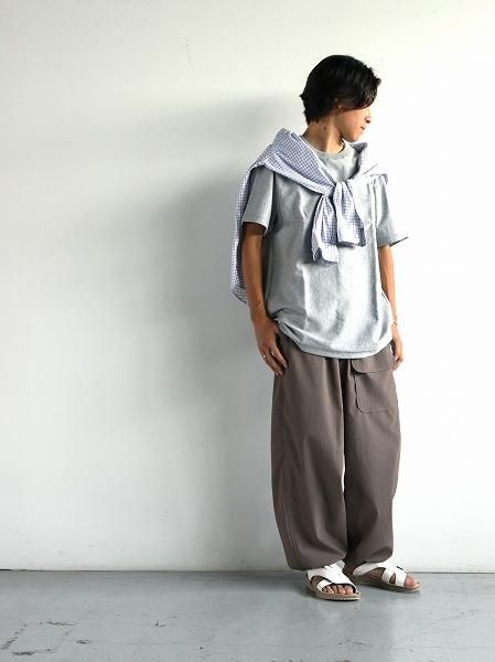 NECESSARY or UNNECESSARY(N.O.UN.) SHIRT LONG / BLUE-CHECK