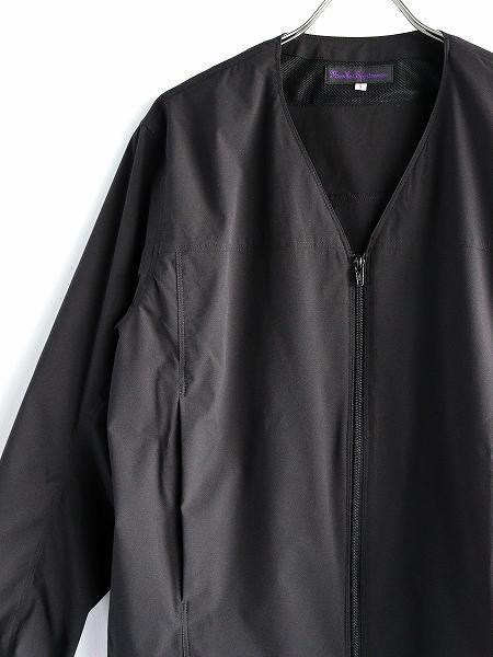 Needles SportswearWarm Up V-Neck Jacket - Poly Ripstop / Black