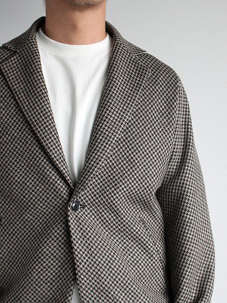 NEEDLES Miles Jacket - Poly Houndstooth / Beige (#NS144)