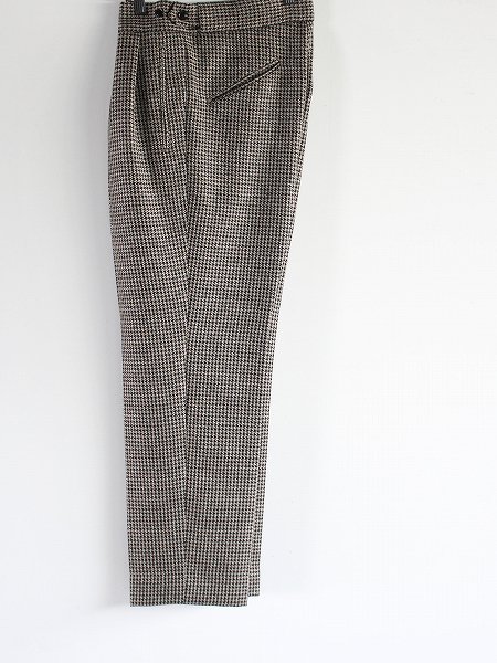 NEEDLES　Tucked Side Tab Trouser - Poly Houndstooth / Beige (#NS145)