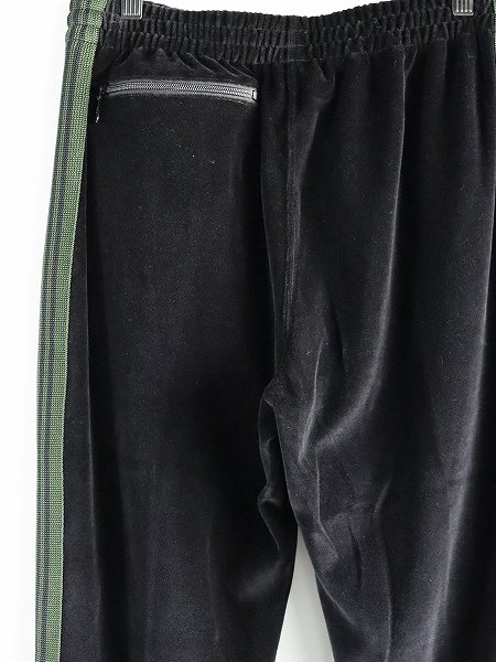 NEEDLES(ˡɥ륺)Narrow Track Pant - C/PE Velour / Black (ʥȥåѥ ٥)