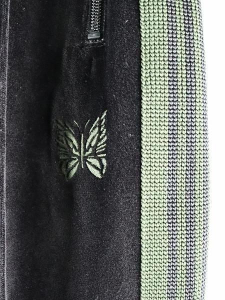 NEEDLES(ニードルズ) Narrow Track Pant - C/PE Velour / Black