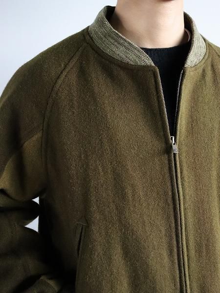B.B. Jacket - Wool Uneven Dye / Olive 