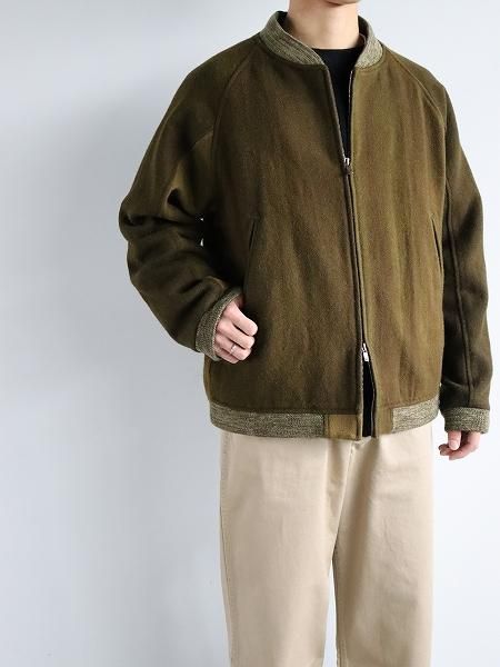 B.B. Jacket - Wool Uneven Dye / Olive 