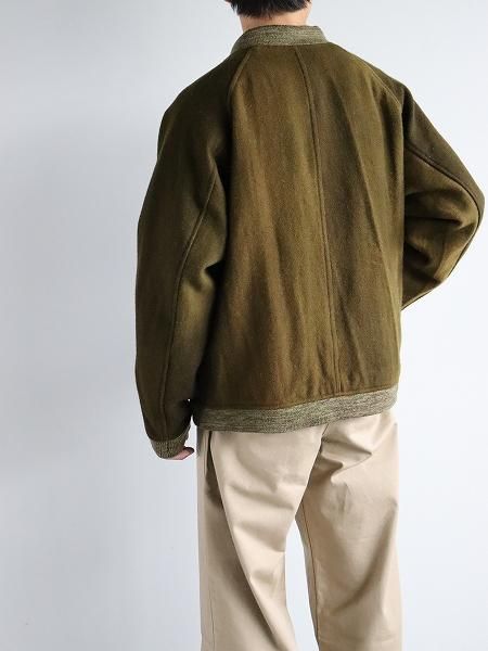 B.B. Jacket - Wool Uneven Dye / Olive 