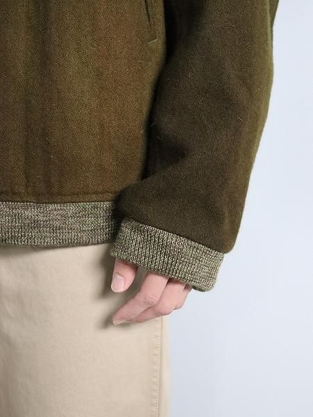 B.B. Jacket - Wool Uneven Dye / Olive 