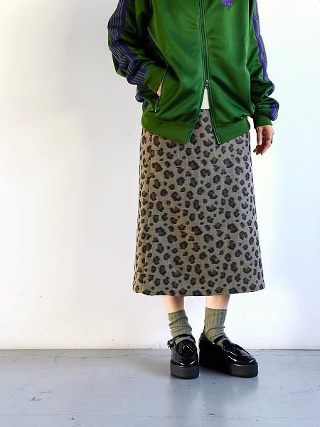 NEEDLESC.C. Skirt - PE/C/CU/N Leopard Jq. / Khaki