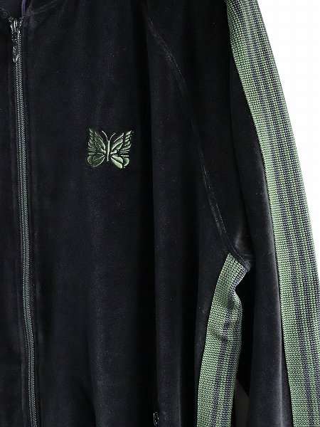 NEEDLESR.C. Track Jacket - C/Pe Velour / Black