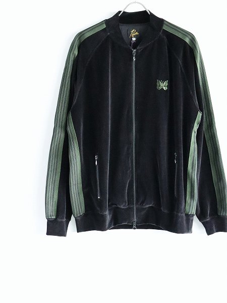 NEEDLESR.C. Track Jacket - C/Pe Velour / Black