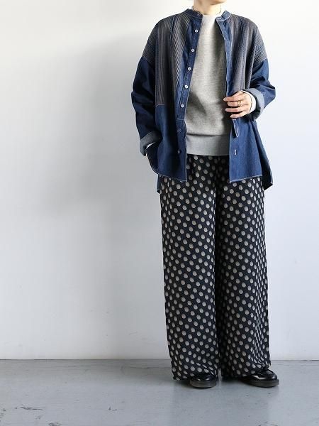 【Needles】String Buggy パンツ Polka Dot Jacquard すぐ届く NEEDLES NEEDLES String Buggy Pant - Polka Dot Jacquard / Brown