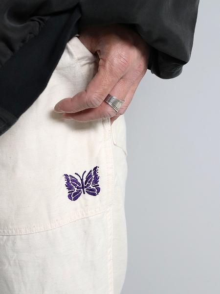 NEEDLES String Fatigue Pant - Back Sateen / White (MENS