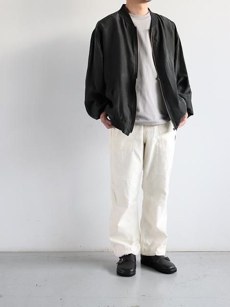 NEEDLES String Fatigue Pant - Back Sateen / White (MENS