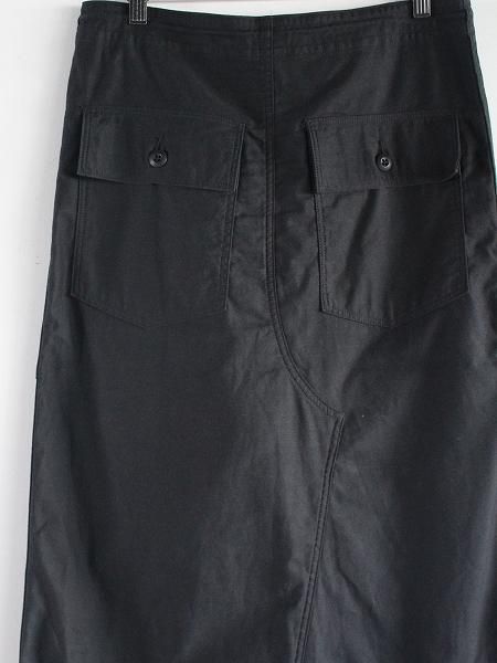 NEEDLES String Fatigue Skirt - Back Sateen / Black