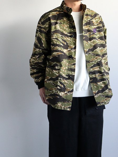 NEEDLESStand Collar Army Shirt - Cotton Ripstop / Camo