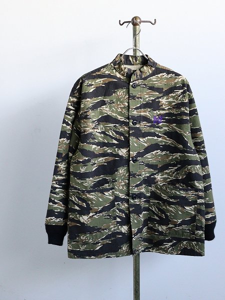 NEEDLESStand Collar Army Shirt - Cotton Ripstop / Camo