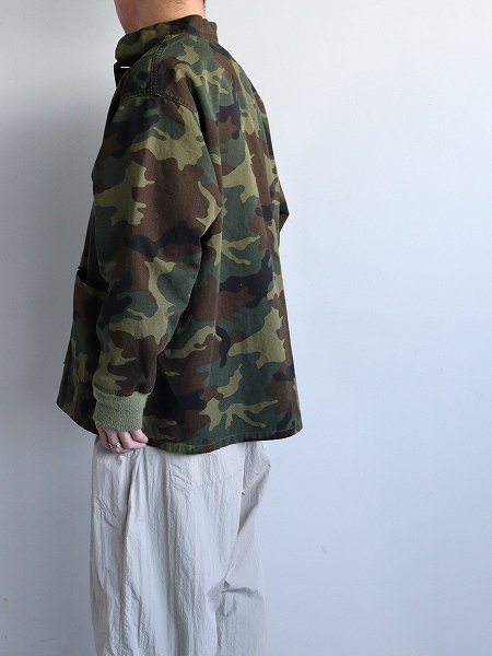 NEEDLESStand Collar Army Shirt - Cotton Ripstop / Camo