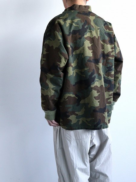 NEEDLESStand Collar Army Shirt - Cotton Ripstop / Camo