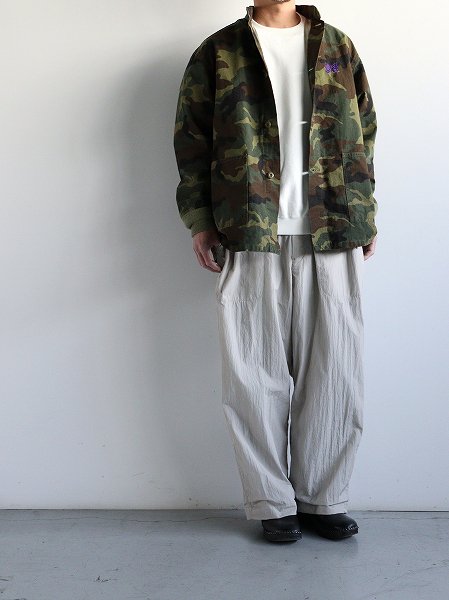 NEEDLESStand Collar Army Shirt - Cotton Ripstop / Camo