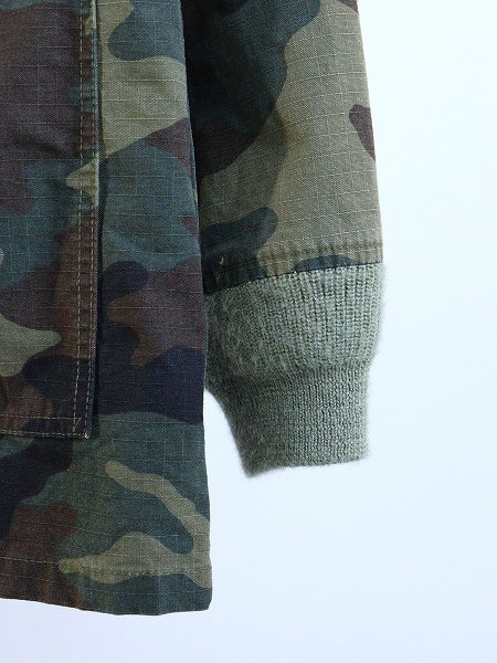 NEEDLESStand Collar Army Shirt - Cotton Ripstop / Camo