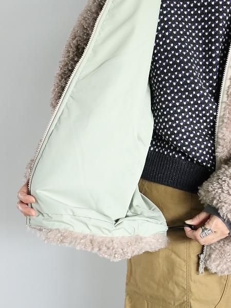 NEEDLES S.C.Fur Jacket - Poly Curly Fur / Beige NEEDLES S.C.Fur Jacket - Poly Curly Fur / Beige