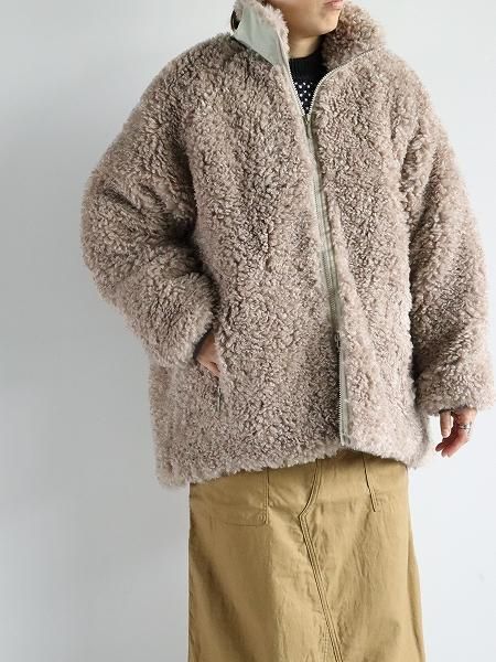 NEEDLES S.C.Fur Jacket - Poly Curly Fur / Beige NEEDLES S.C.Fur Jacket - Poly Curly Fur / Beige