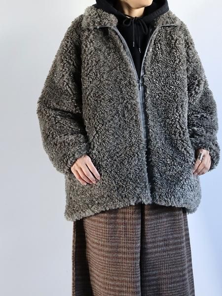 NEEDLES S.C.Fur Jacket - Poly Curly Fur / Grey NEEDLES S.C.Fur Jacket - Poly Curly Fur / Grey