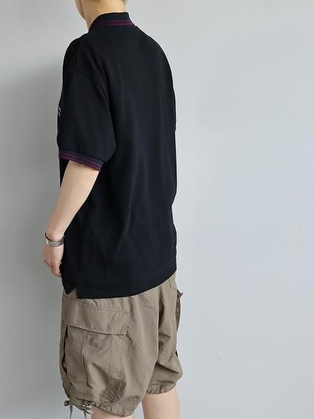 NEEDLES Shawl Collar 半袖ポロシャツ パープルEDIFICE NEEDLES Shawl Collar 半袖トップス パープル EDIFICE