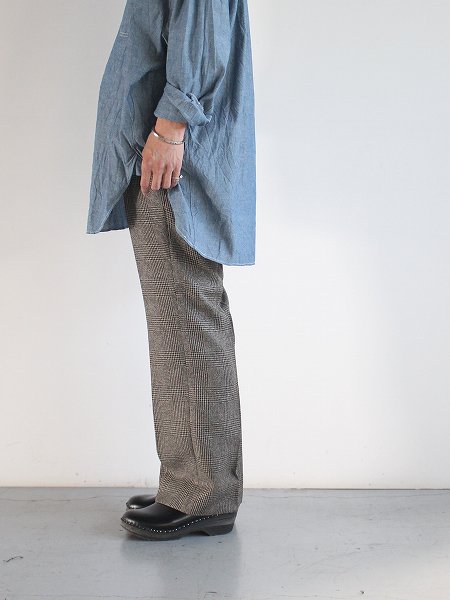 NEEDLES Side Tab Trouser - Poly Glen Plaid / Beige (#NS143)