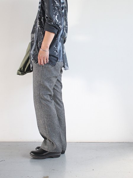 NEEDLES　Side Tab Trouser - Poly Glen Plaid / Gray (#NS143)