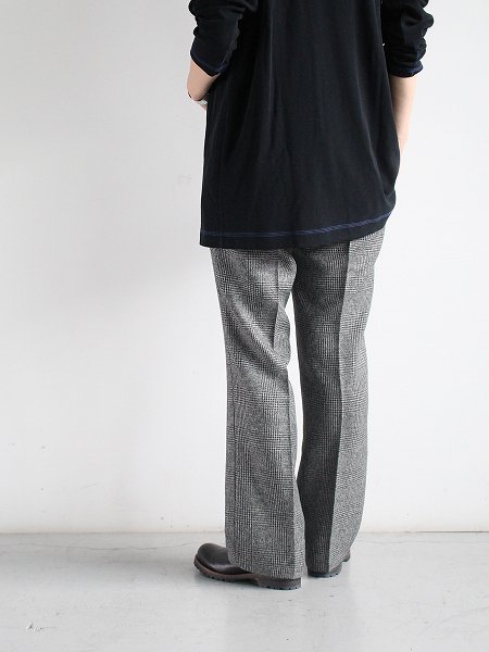 NEEDLES　Side Tab Trouser - Poly Glen Plaid / Gray (#NS143)