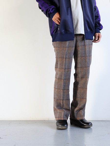 NEEDLES　Side Tab Trouser - W/AC/C/N/R Twill Plaid / Dk.Brown (#NS103)