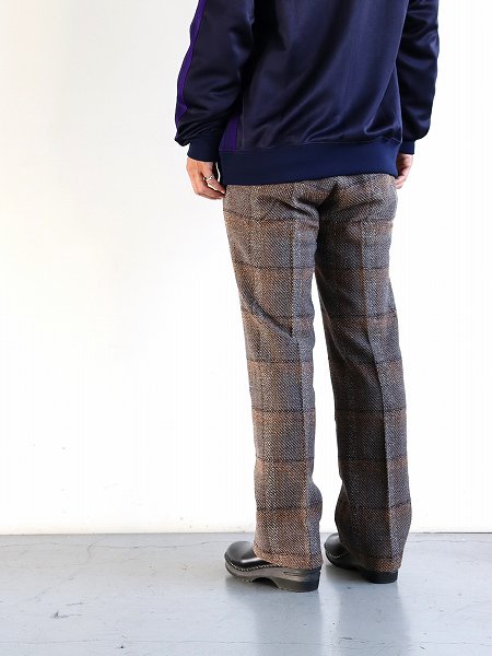 NEEDLES　Side Tab Trouser - W/AC/C/N/R Twill Plaid / Dk.Brown (#NS103)