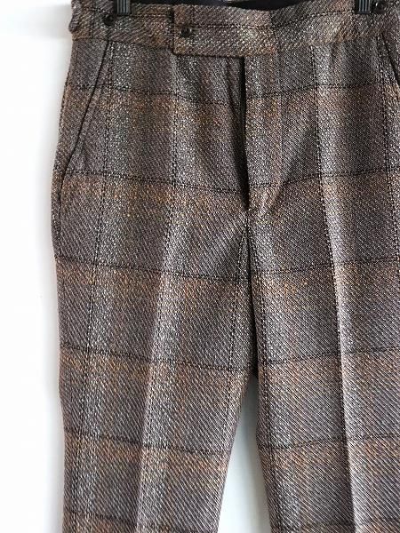 NEEDLES ɥ֥ȥ饦Side Tab Trouser - W/AC/C/N/R Twill Plaid / Dk.Brown