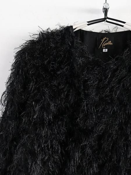 NEEDLESSnap Cardigan Jacket - PE/R Argyle Fringe Jq. / Black