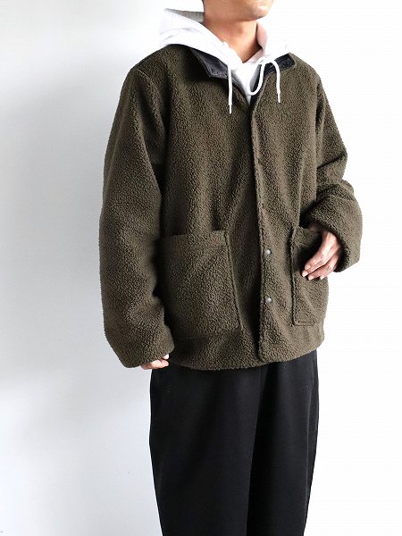 South2West8 SHERPA JACKET Olive - www.serviceindeogude.dk