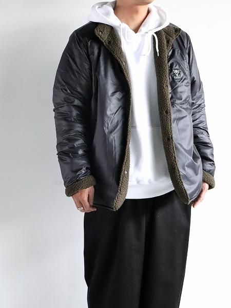 South2 West8 (S2W8) Reversible Jacket - Poly Fleece  Nylon Ripstop / Olive